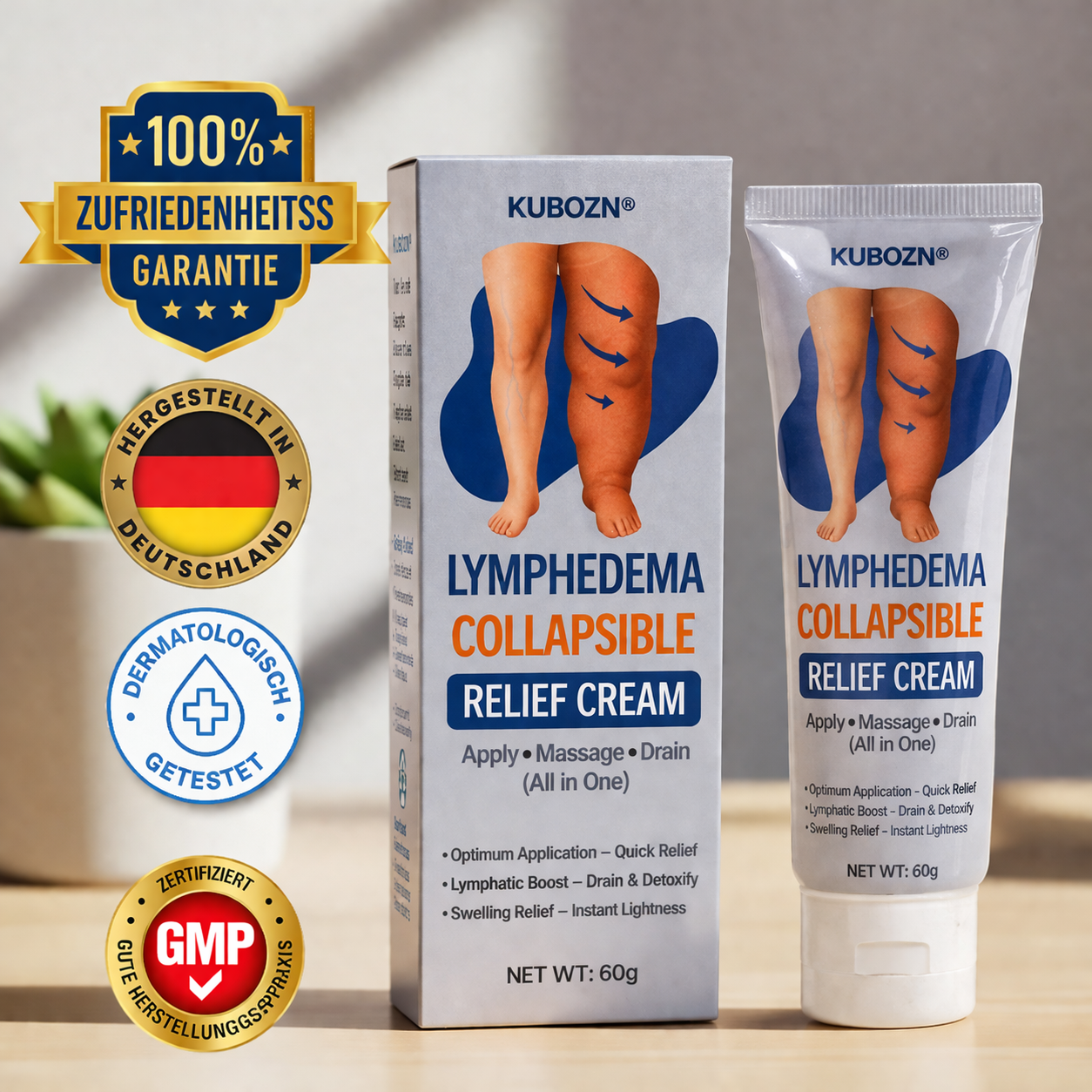 Crema Para Drenaje Linfatico Kubozn