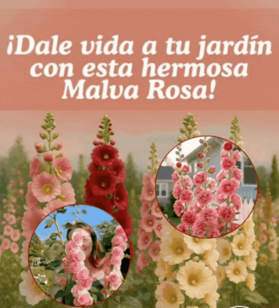 🌿SEMILLAS MIXTAS DE MALVA ROSA – LA VARA DE SAN JOSÉ 💖