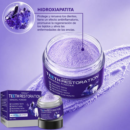 Polvo Dental Mineral Reparador y Blanqueador
